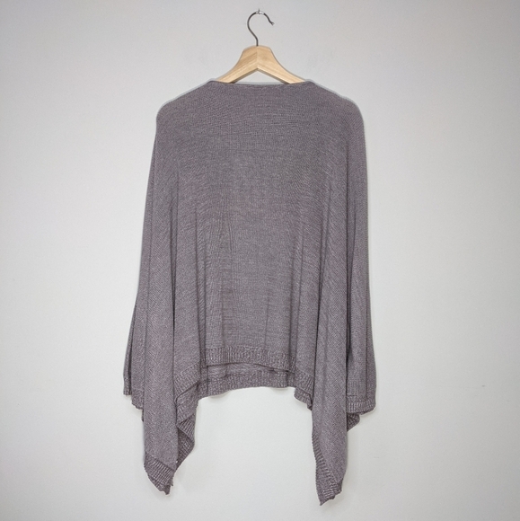 Lululemon Cashmere Divinity Shrug Lunar Rock Iced Iris Gray Poncho Cardigan - Picture 5 of 14